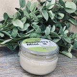 rosemary + mint face scrub