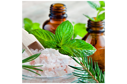 rosemary + peppermint bath salt